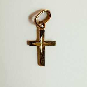 Gold Cross Pendant 14k Gold